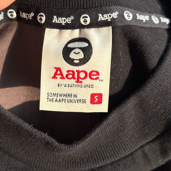 AAPE by Bape black/grey camo graphic t-shirt (oversized fit) - Picture 4 of 9